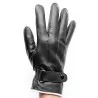 Gants cuir  noir 100% - hiver 