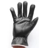 Gants cuir  noir 100% - hiver 