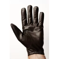 Gants cuir très fin - agneau marron très foncé