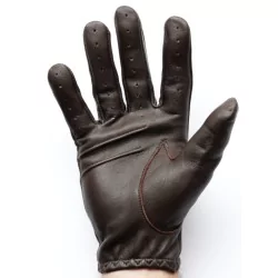 Gants cuir  fin marron - agneau