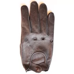 Gants cuir fin marron - agneau