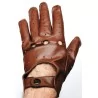 Gants cuir  fin marron - agneau