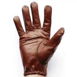 Gants cuir fin marron - agneau