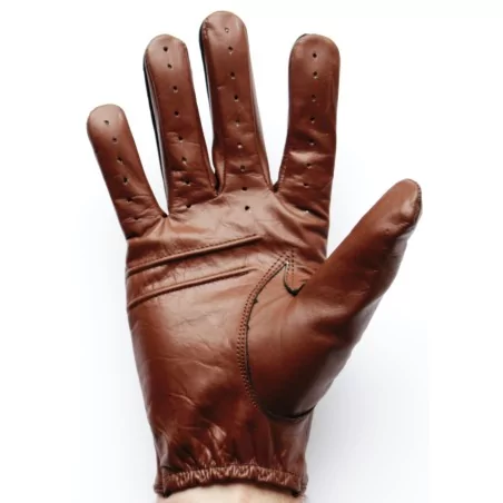 Gants cuir  fin marron - agneau