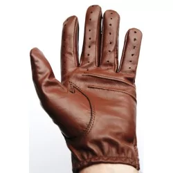 Gants cuir  fin marron - agneau