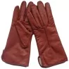 Gants cuir 100% brique