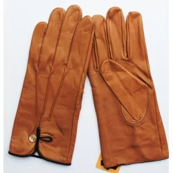 Gants cuir camel - mi saison  