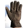 Gants cuir-daim marron foncé 100% - hiver