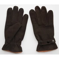 Gants cuir-daim - Hiver - 