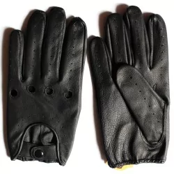 Gants cuir très fin noir - agneau