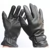 Gants cuir 100% noir