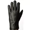 Gants 100 % cuir noir - hiver