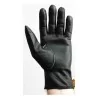 Gants conduite serrés - cuir fin noir 