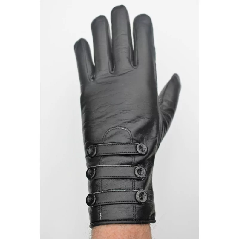 Hiver - gants cuir - doublé 