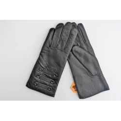 Hiver - gants cuir - doublé 