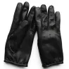 Gants cuir  hiver doublé - serré aux poignets