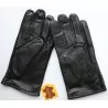 Gants 100 % cuir  NOIR  - hiver