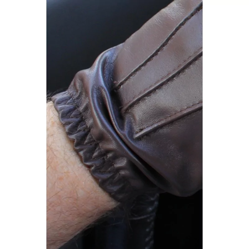 Gants Sans Doigts (fingerless) En Cuir Noir Et Blanc - Style Bus, Vélo, Gym - Neuf Avec étiquettes