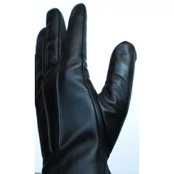 Gants cuir noir - agneau 