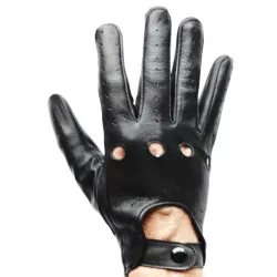 Gants cuir fin noir - agneau