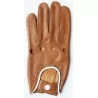 Gants fins cuir- marron-