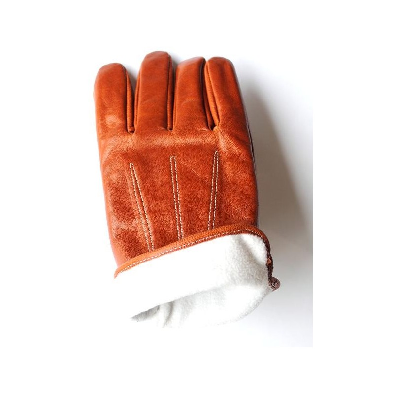 Gants d'hiver en cuir marron taille 9