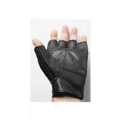 Gants cuir noir épais - 