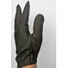 Serrés aux doigts et aux poignets - Gants fins marron foncé