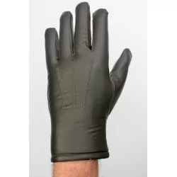 Hiver - gants   cuir  marron-noir