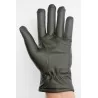 Hiver - gants cuir marron-noir