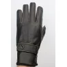 Hiver - gants cuir marron foncé