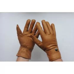 Gants cuir 100% orange