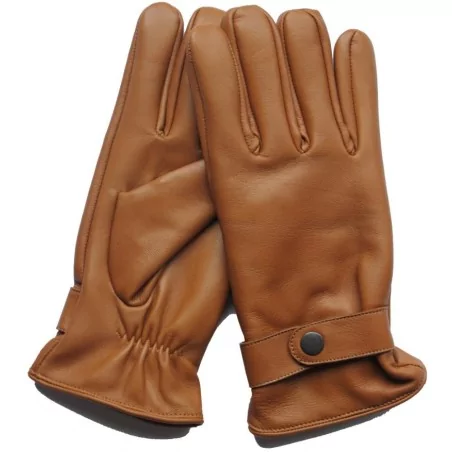 Gants cuir 100% orange