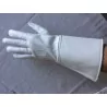 Gants cuir  blanc avec manchette