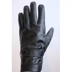 Hiver - gants cuir noir