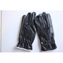 Hiver - gants cuir noir