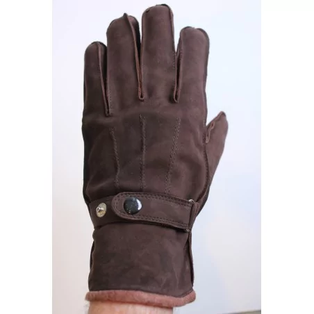 Super Gants chauds - cuir-daim - Hiver 