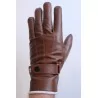 Hiver - gants cuir marron 