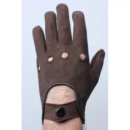 Gants cuir fin marron - Daim Gants cuir fin marron - Daim