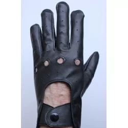 Gants cuir fin noir - agneau