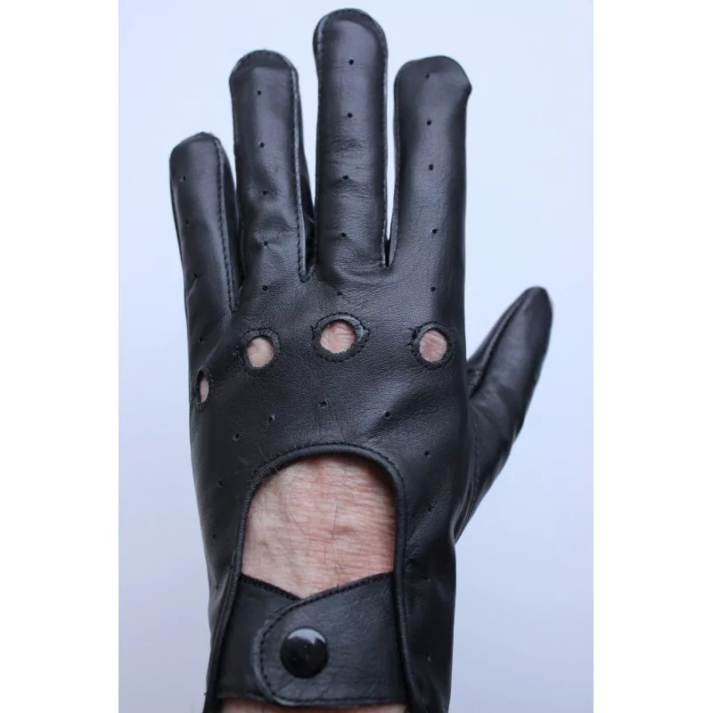 Gants cuir fin noir - agneau