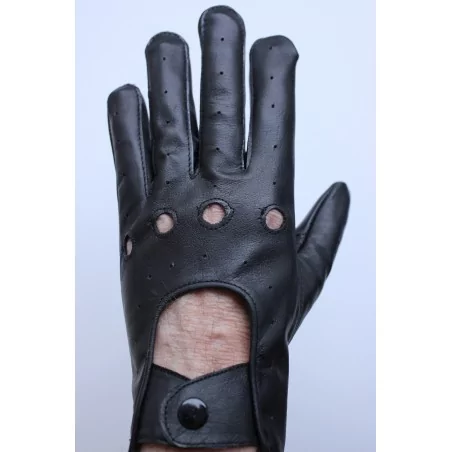 Gants cuir  fin noir - agneau