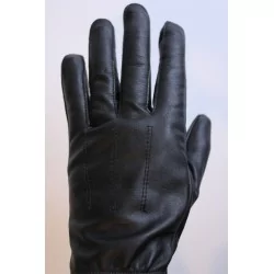 Serrés aux doigts et aux poignets - Gants fins noir