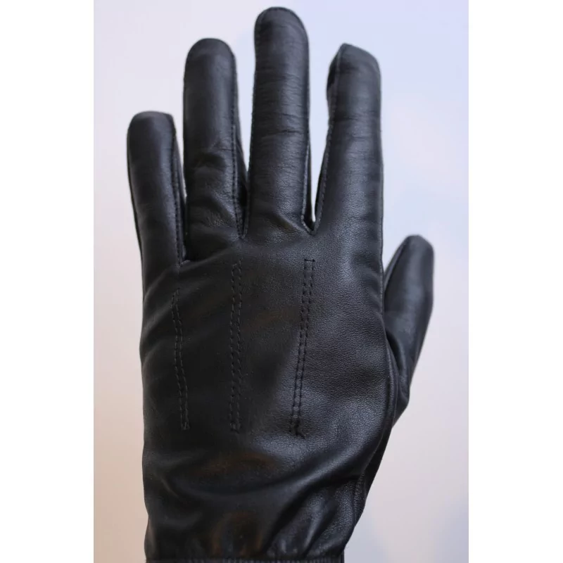 Serrés aux doigts et aux poignets  - Gants fins noir