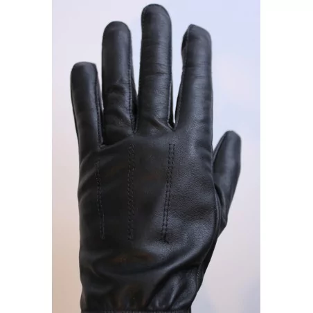 Serrés aux doigts et aux poignets - Gants fins noir