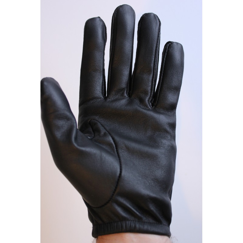 Gants de conduite pour hommes en cuir noir