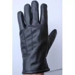 Hiver - gants cuir  noir