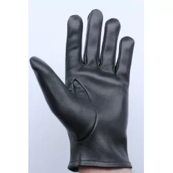 Hiver - gants cuir  noir