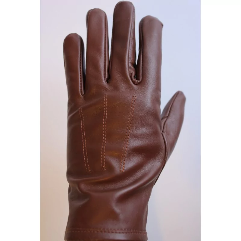 Mi saison - gants cuir marron