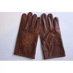 Mi saison - gants cuir marron